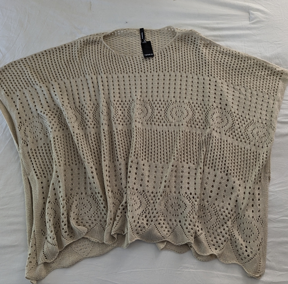 NWT Torrid Poncho-Like Sweater